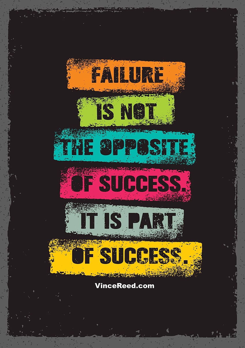 Failure Success. Motivational Quotes, Failure Quotes, Swag Quotes HD phone wallpaper