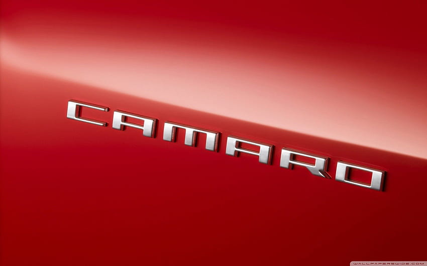 Red Camaro, camaro emblem, camaro, camaro logo HD wallpaper