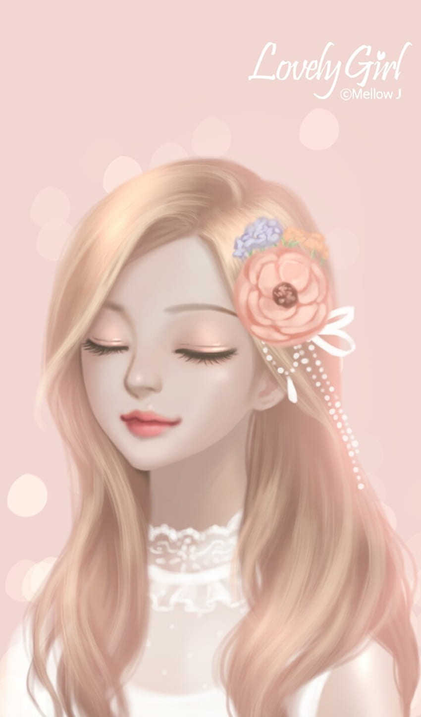 Art, And Beauty - Cute Beautiful Girl Cartoon - , Cute Girly Cartoon HD  phone wallpaper | Pxfuel