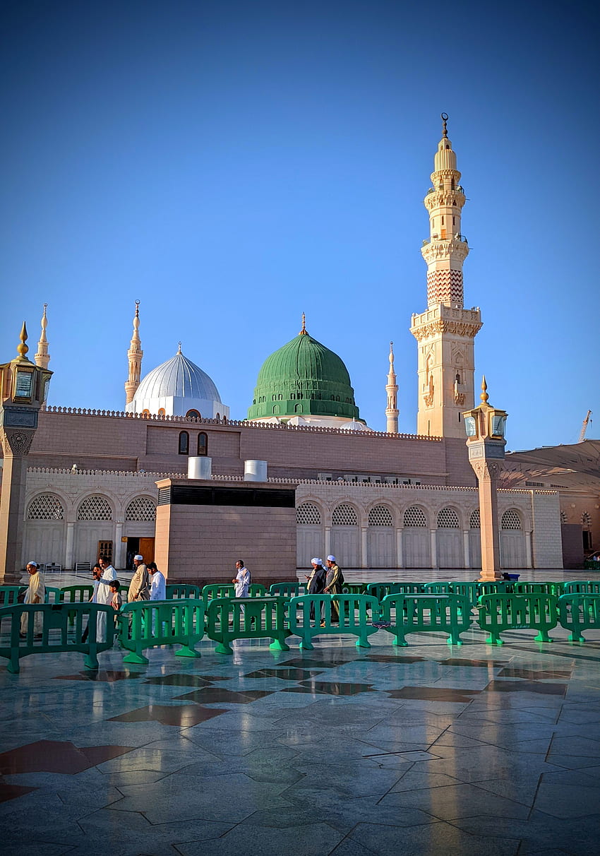 Madinah Sharif, Ciel, Belle, Medina, Masjid, Mosquée Fond d'écran de téléphone HD