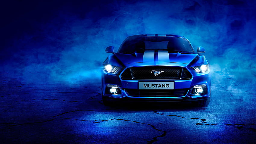 Blue Ford Mustang Laptop Full , , Background, and HD wallpaper