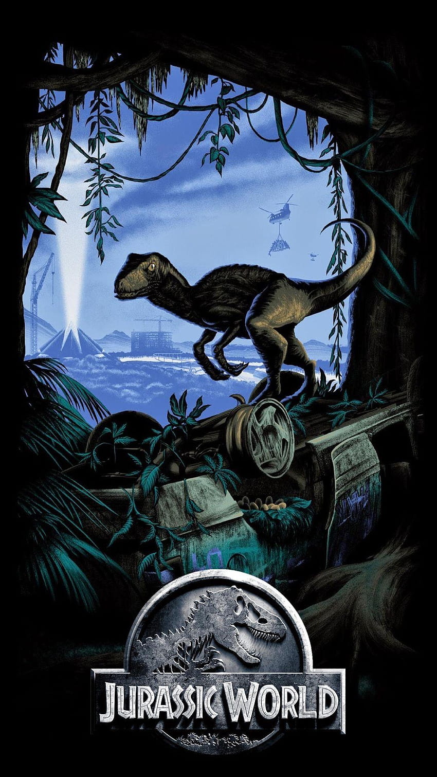 Jurassic World Dinosaur - Awesome, Minimalist Jurassic Park HD phone wallpaper