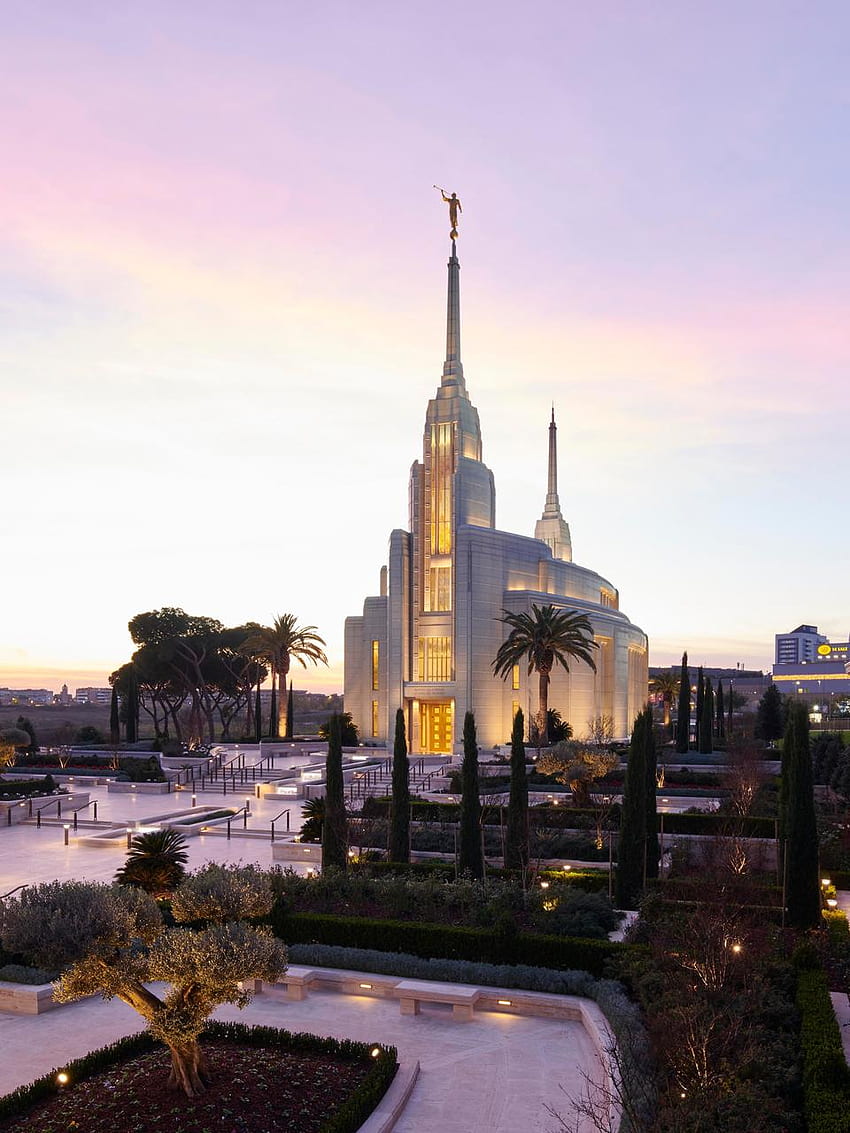: Beginn öffentlicher Führungen für HLT-Tempel in Rom, Italien, Mormonen-Tempel HD-Handy-Hintergrundbild