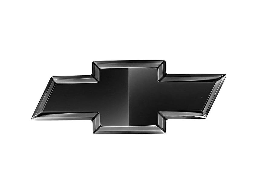 Logo Chevy, Chevrolet nero Sfondo HD