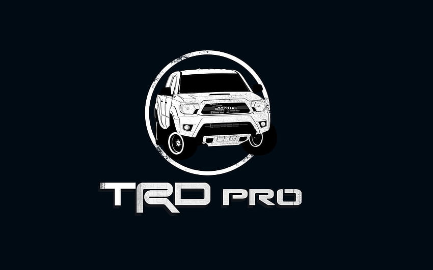 Trd Logo, Black Toyota HD wallpaper
