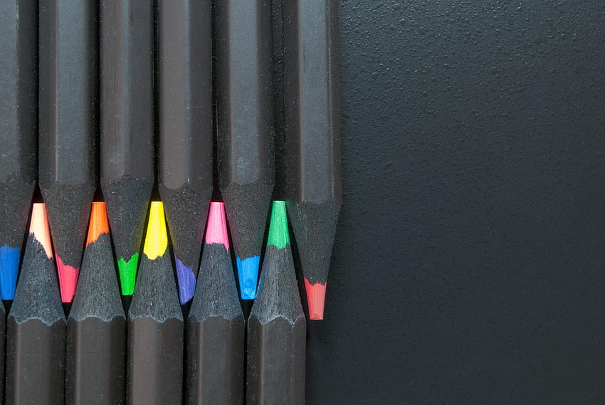 Minimalism, Colored Pencils, Imprisoned, Colour Pencils, Cloistered HD wallpaper