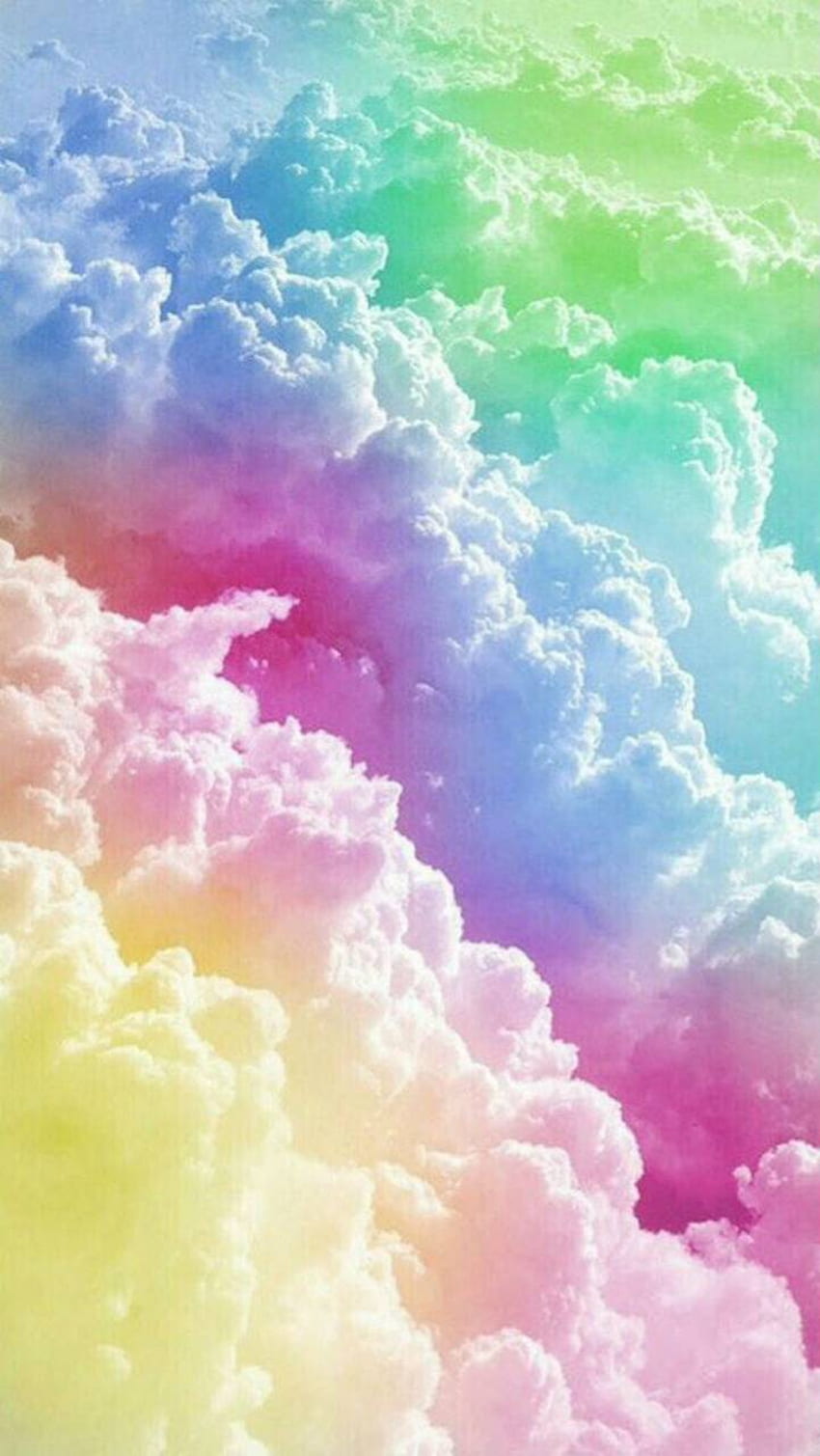 Rainbow Clouds HD phone wallpaper