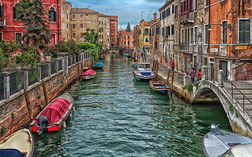 Venesia yang indah, Italia, Italia Utara Wallpaper HD