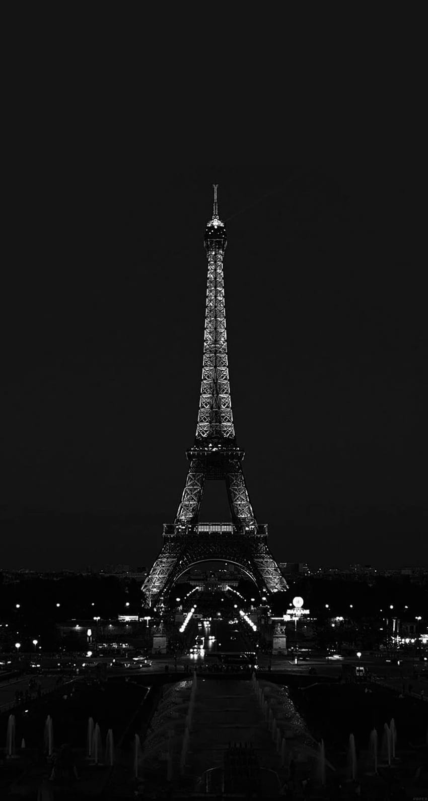 Paris Night France City Dark Eiffel Tower Iphone 5s Parallax Ilike_com.jp. Paris Iphone, Dark Iphone, Black Phone , France Black and White HD phone wallpaper