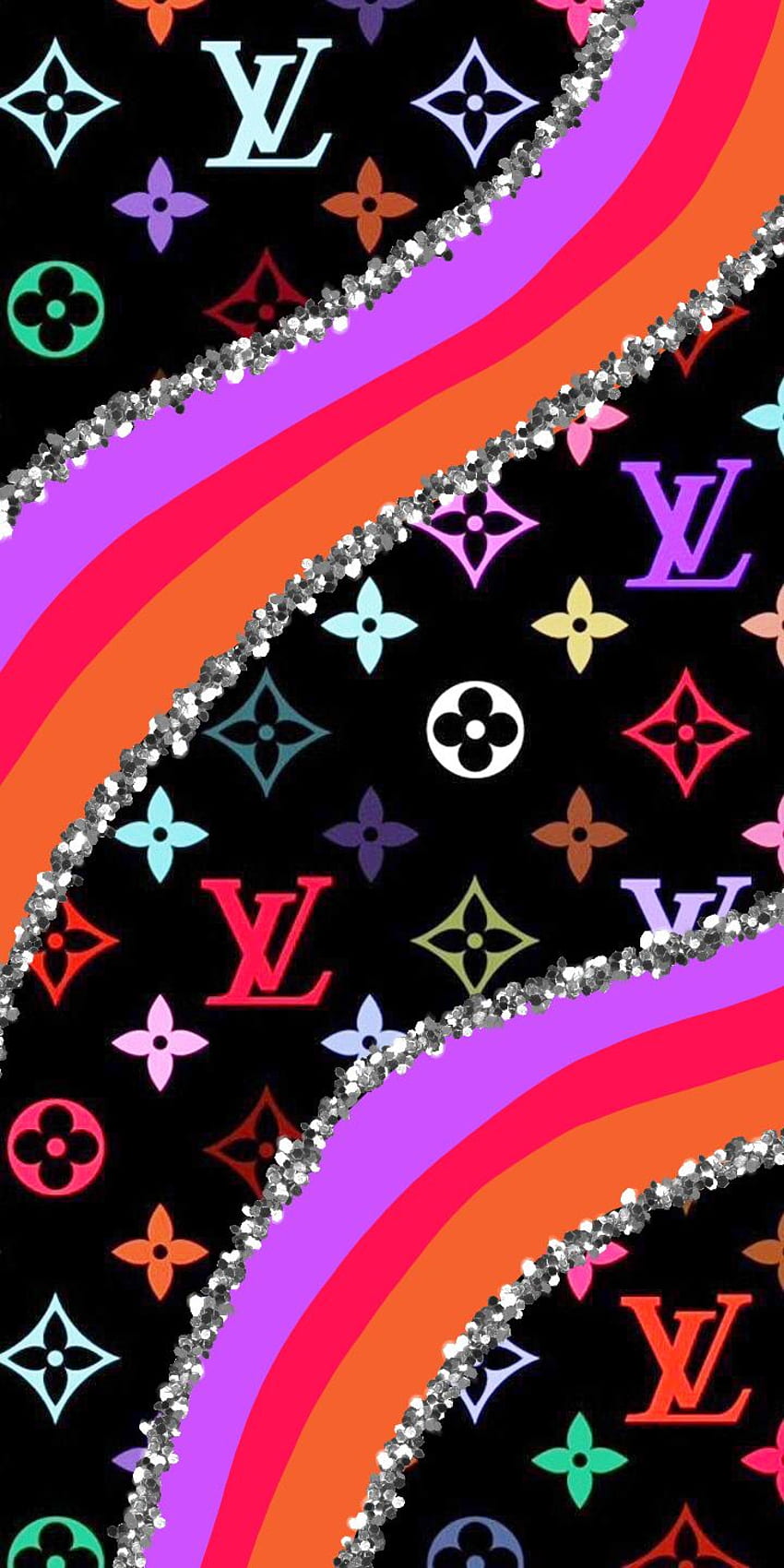 Pink Louis Vuitton, Rainbow Louis Vuitton HD phone wallpaper