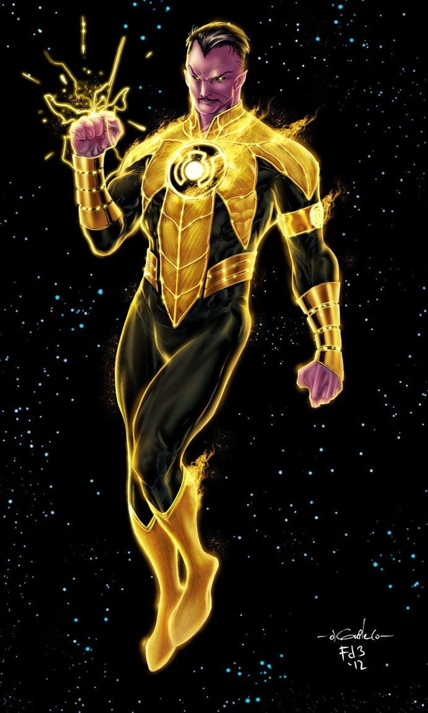Stellar color version by the powerfully talented I&;m sure you, Sinestro HD phone wallpaper