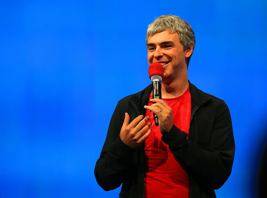 Larry Page fica pessoal na conferência do Google papel de parede HD