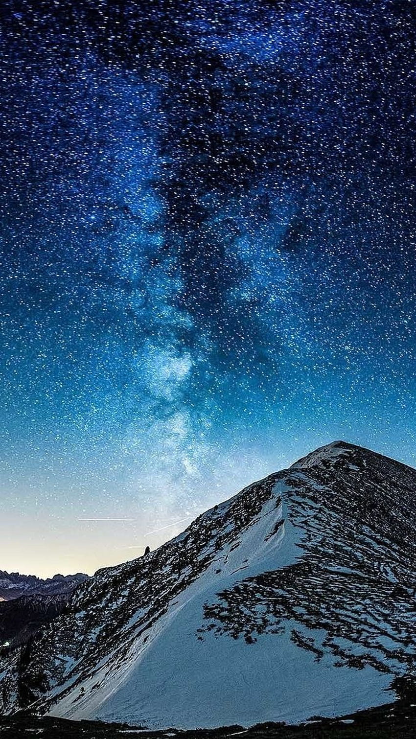Milky Way Galaxy View From Mountain IPhone IPhone : IPhone , Milky Way iPhone HD phone wallpaper