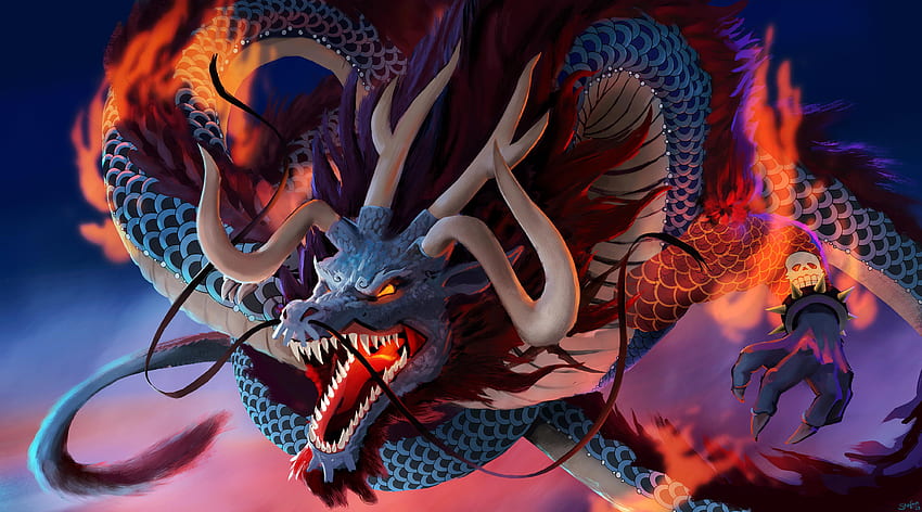 Kaido the Dragon - ein Fanart von mir: OnePiece HD-Hintergrundbild