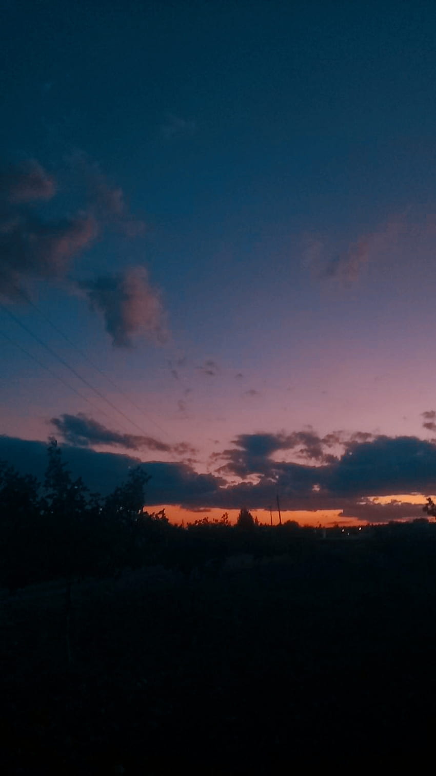 Mavi Gökyüzü, bulut, karanlık, gece fondo de pantalla del teléfono