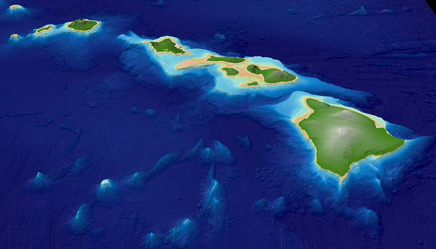 Hawaii 3D Map HD wallpaper | Pxfuel