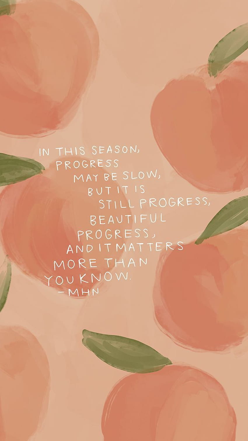 progress quotes, making progress quotes, progress over perfection, journey quotes, healing quotes, georgi. quotes, Aesthetic , Peach aesthetic HD phone wallpaper