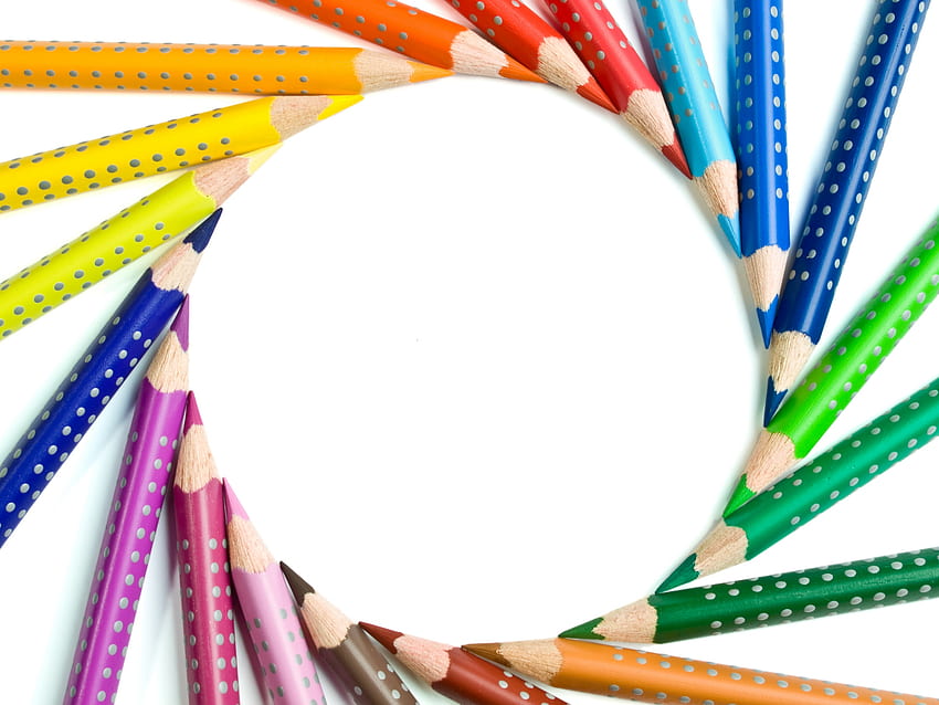 Lápices de colores - de lápices de colores - - fondo de pantalla