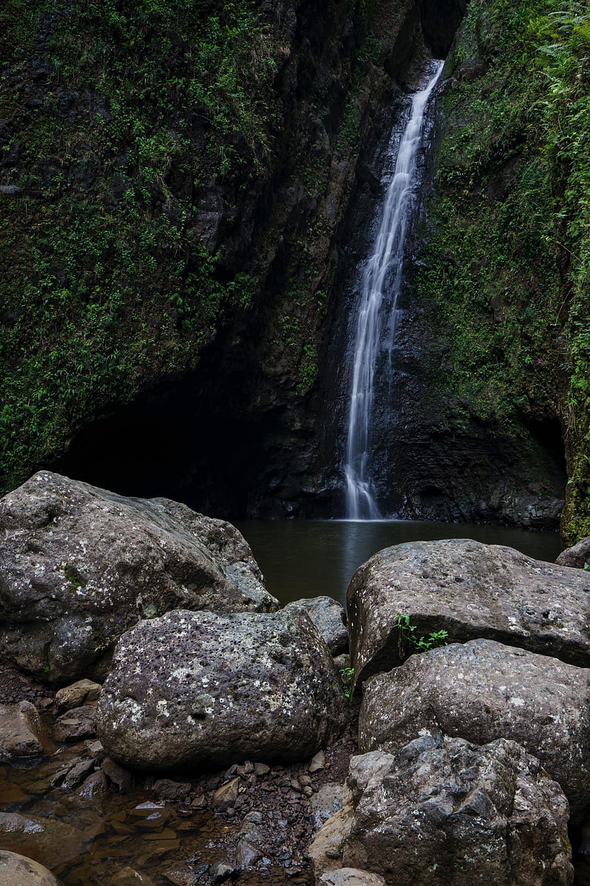 Nature, Water, Rock, Rocks, Waterfall, Flow, Stone, Stream HD phone wallpaper