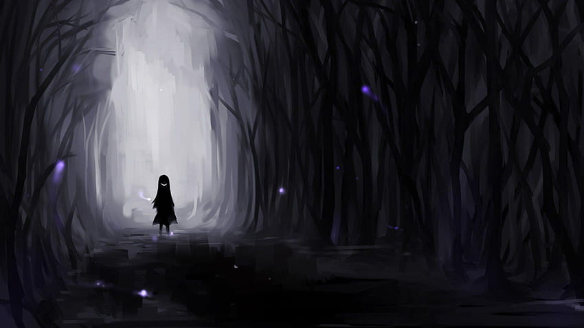 Anime dunkler Ort, dunkle Umgebung HD-Hintergrundbild