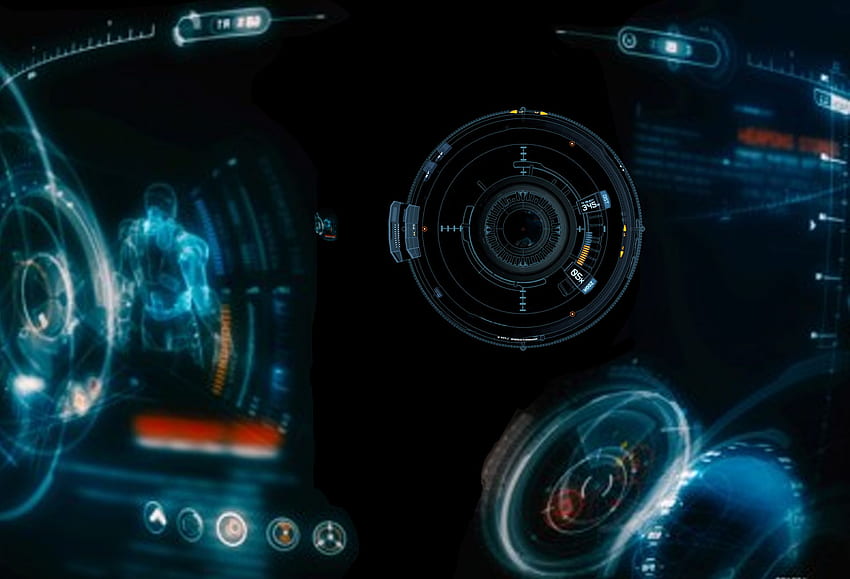 Iron Man dentro del casco, Iron Man HUD fondo de pantalla