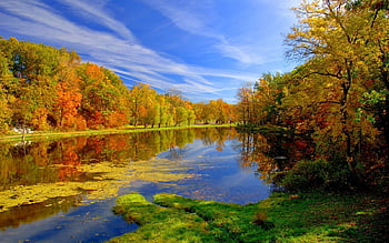 Lakes, Nature, Home, Autumn, Serenity, Lake, Sky, Fall, Cabin ...