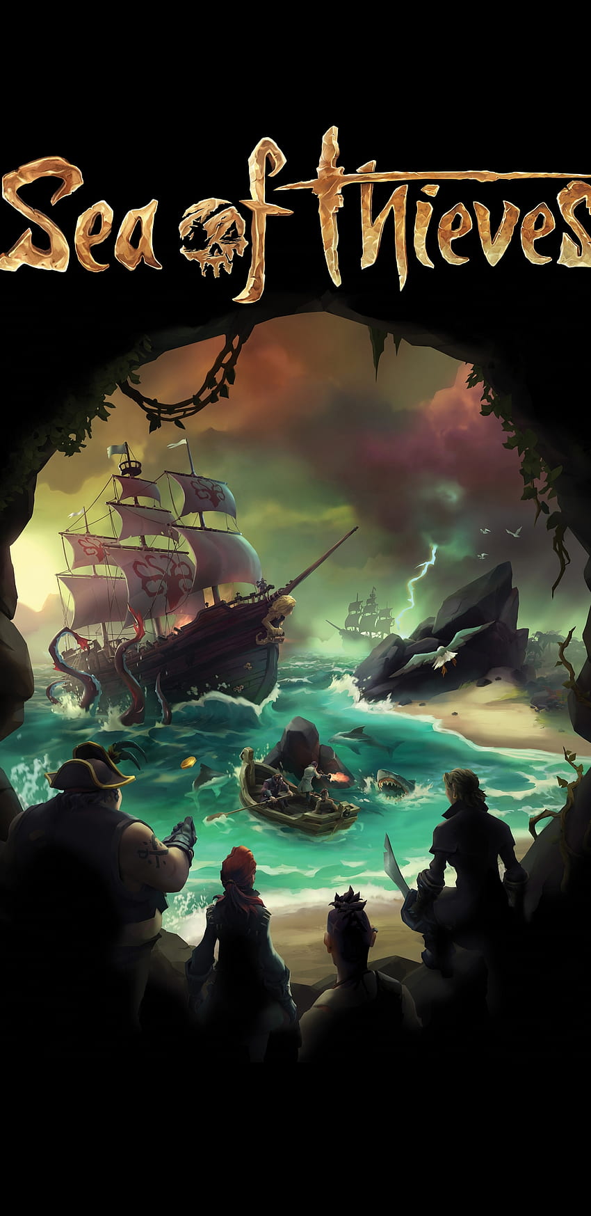 Videospiel Sea of ​​Thieves, Sea of ​​Thieves Telefon HD-Handy-Hintergrundbild