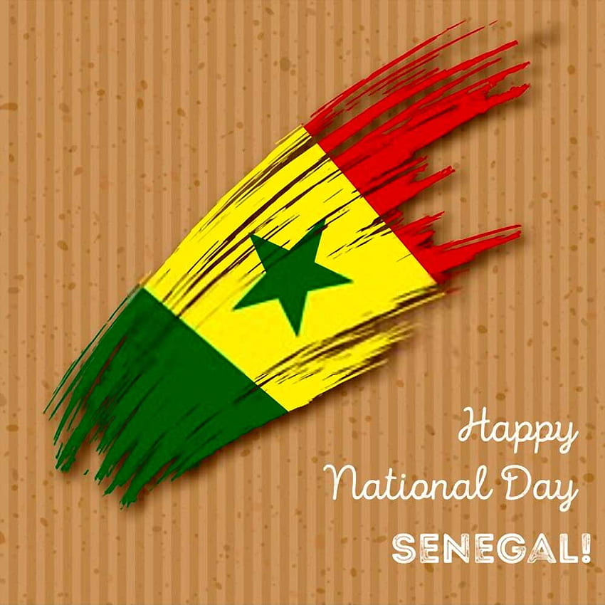 Frohe Wünsche zum Nationalen Unabhängigkeitstag Senegals 2020 HD-Handy-Hintergrundbild