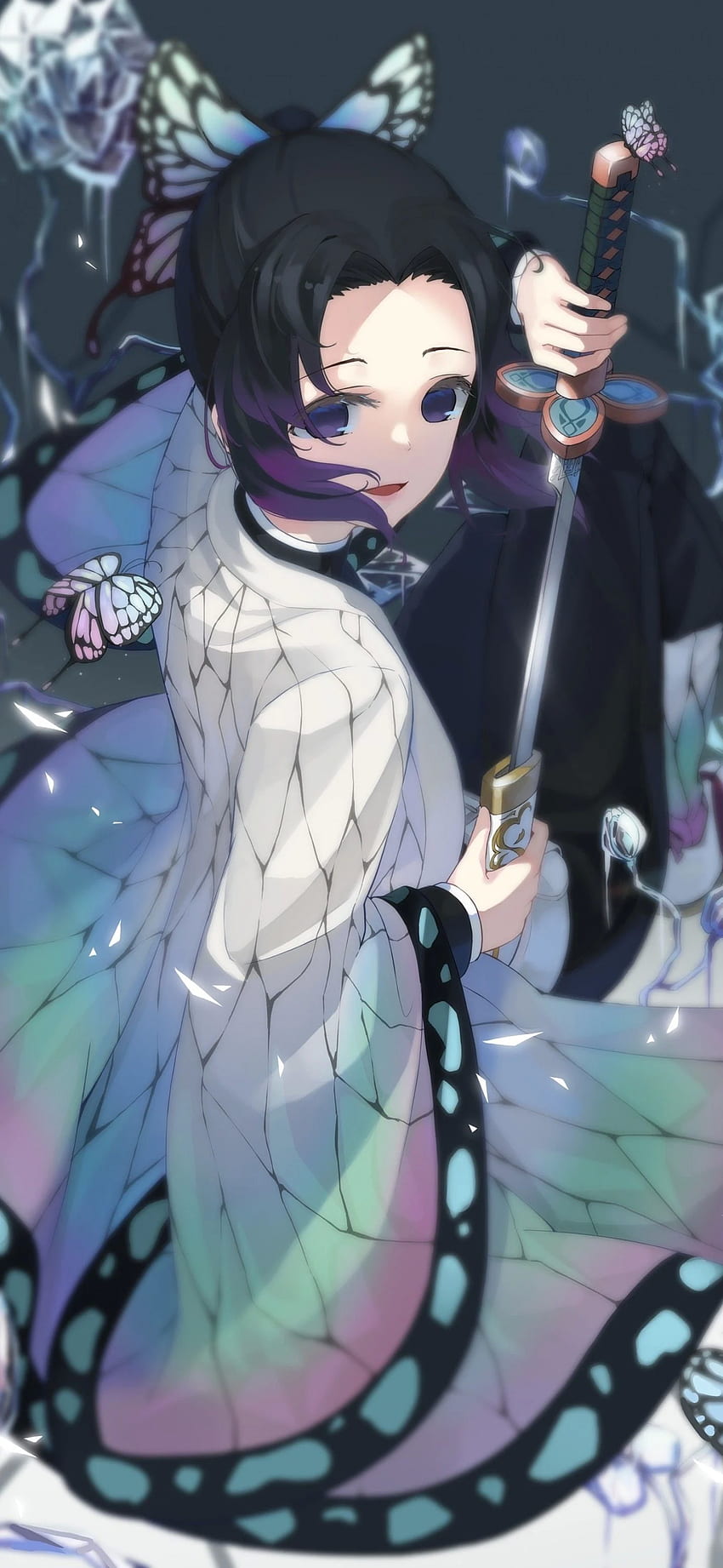 Demon Slayer, Kochou Shinobu, Kimetsu No HD phone wallpaper | Pxfuel