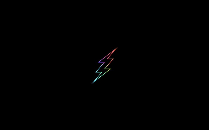 Minimal, flash, colorful, logo, minimal, Flash Ultra HD wallpaper | Pxfuel