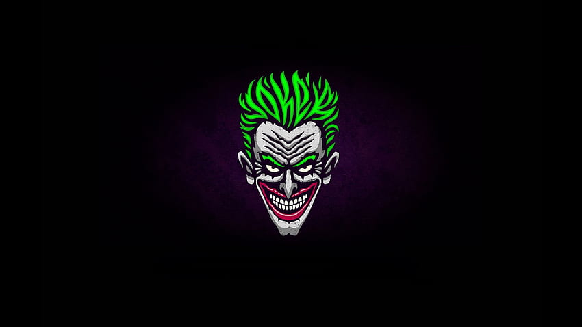 Joker Illustration Minimalist Ultra HD wallpaper