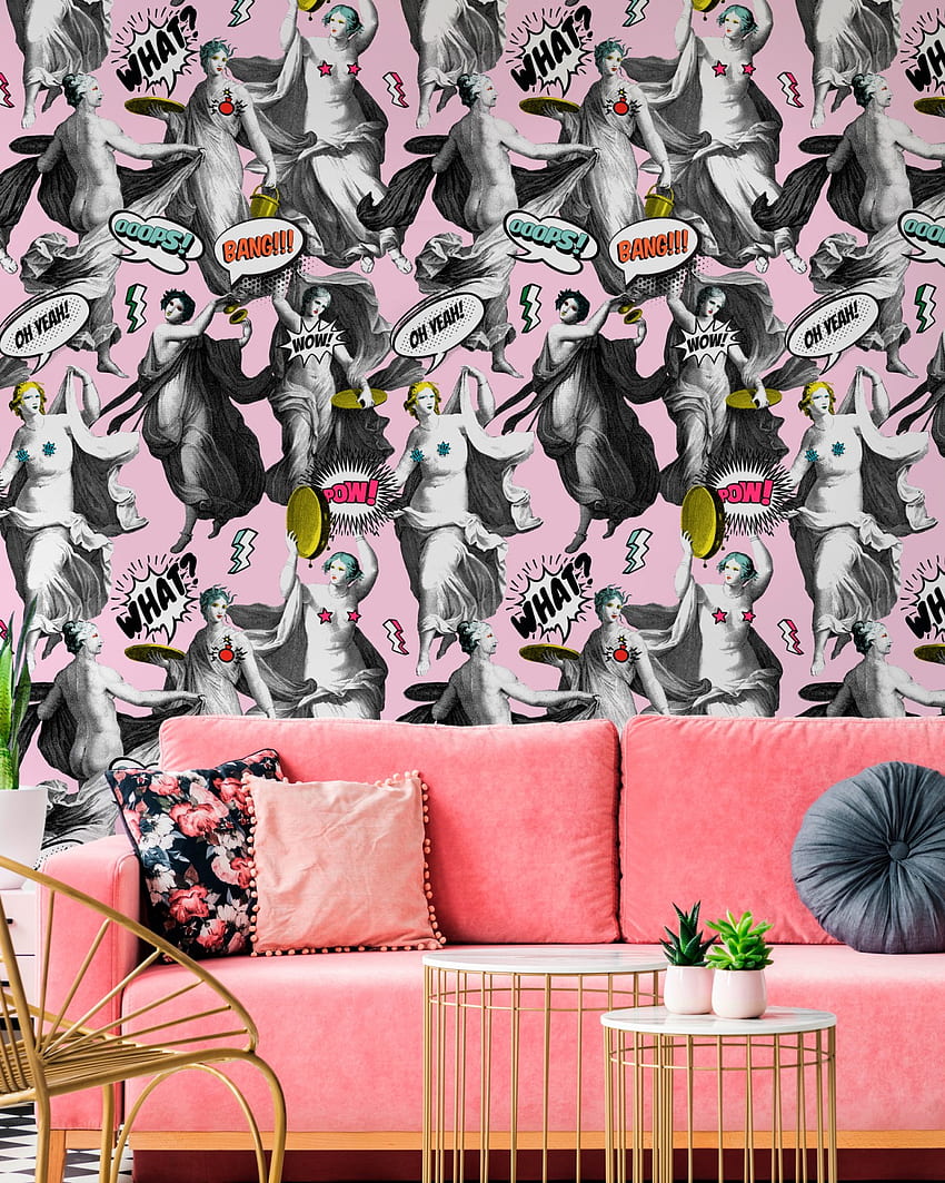 ATENÇÃO! Rosa - Coleção de Designer - , Moda Pop Art Papel de parede de celular HD