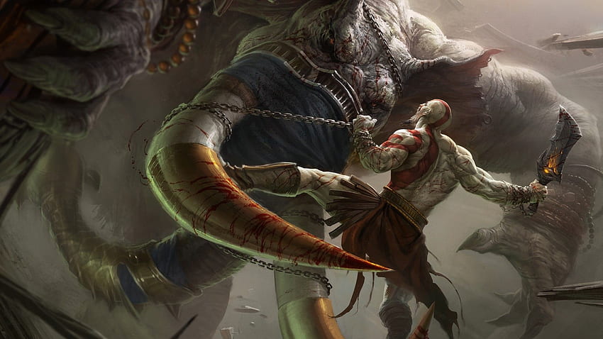 God Of War 2 Kratos Vs Monster, Apollo God HD wallpaper
