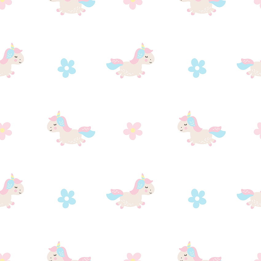 Cute dibujos animados unicornio sin costuras bebé vector patrón ilustración con flores pastel. Textura infantil para niños, rellenos, de página web. 2069547 Arte vectorial en Vecteezy, Impresión de unicornio fondo de pantalla del teléfono