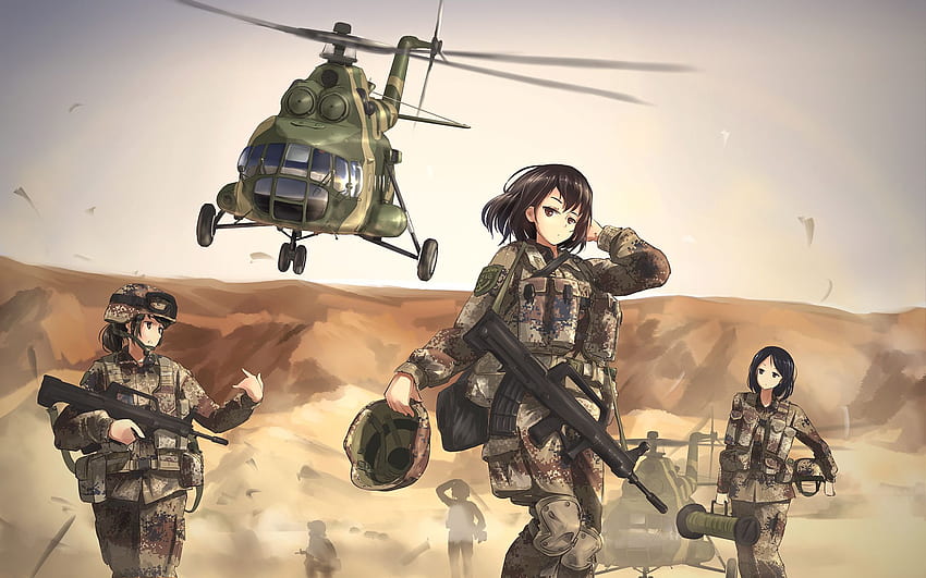 Pin en anime soldados, Military Anime HD wallpaper