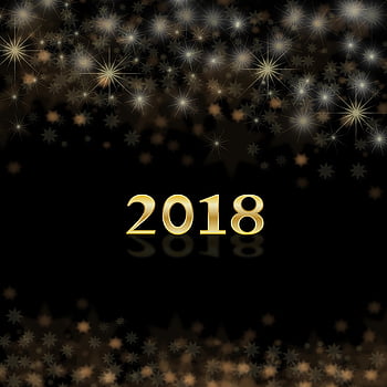 Holidays New Year Shine Brilliance Numbers 2018 HD phone wallpaper   Pxfuel