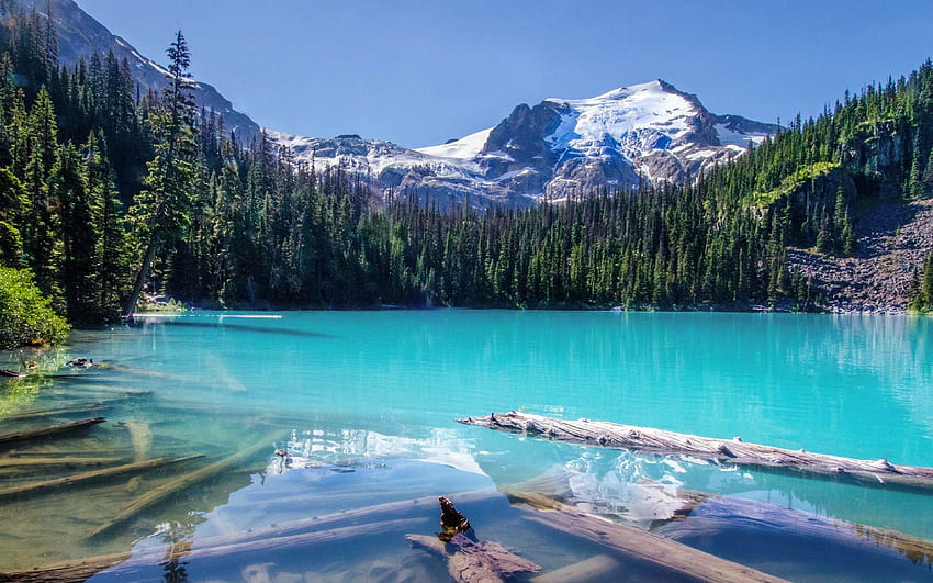 Joffre Lakes Provincial Park Pemberton British Columbia Kanada Hohe Auflösung für Android iPhone und Computer HD-Hintergrundbild