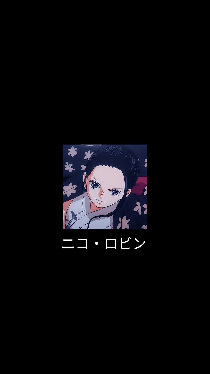 Nico Robin, Wano, Schwarz, One_Piece, Manga, Onigashima HD-Handy-Hintergrundbild