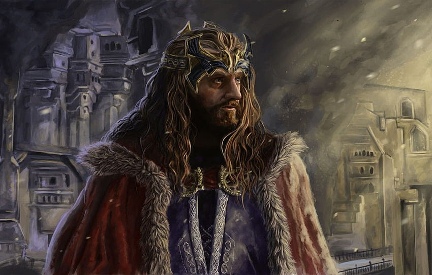 Figure, The hobbit, Dwarf, Thorin Oakenshield, The king HD wallpaper
