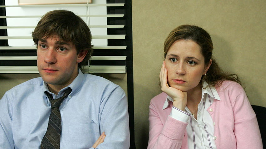 Jenna Fischer e John Krasinski, amantes de The Office, são inimigos na final da Copa Stanley, Jim Halpert papel de parede HD