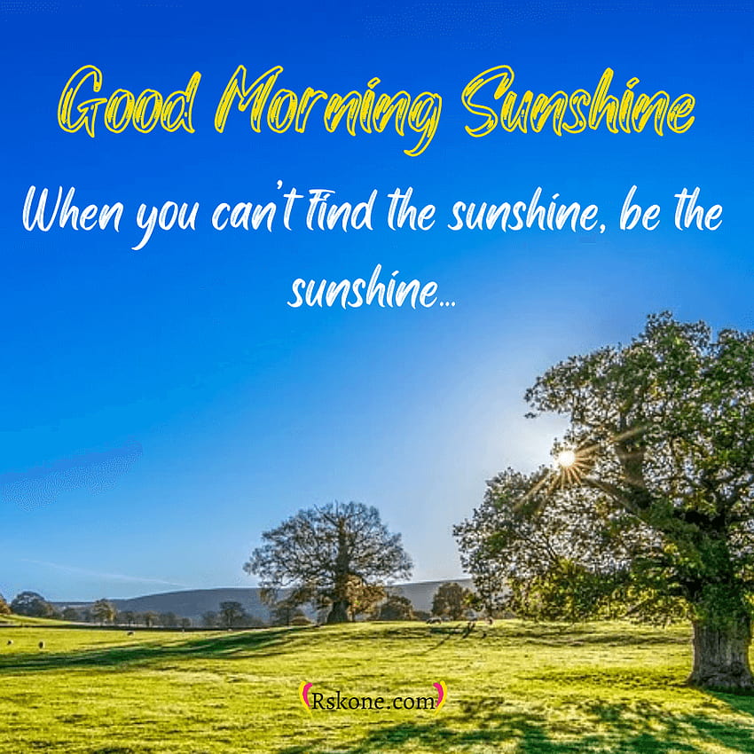 Piękne Good Morning Sunshine, , życzenia Tapeta na telefon HD