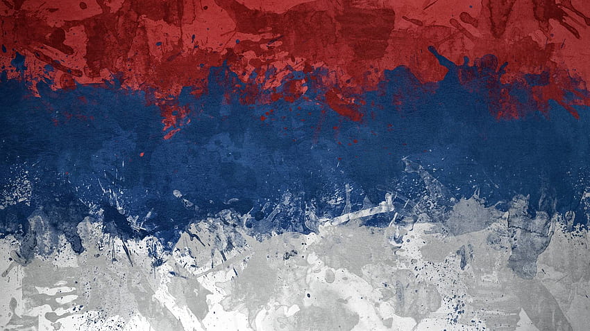 Streszczenie Flaga Serbii 52187 px Tapeta HD