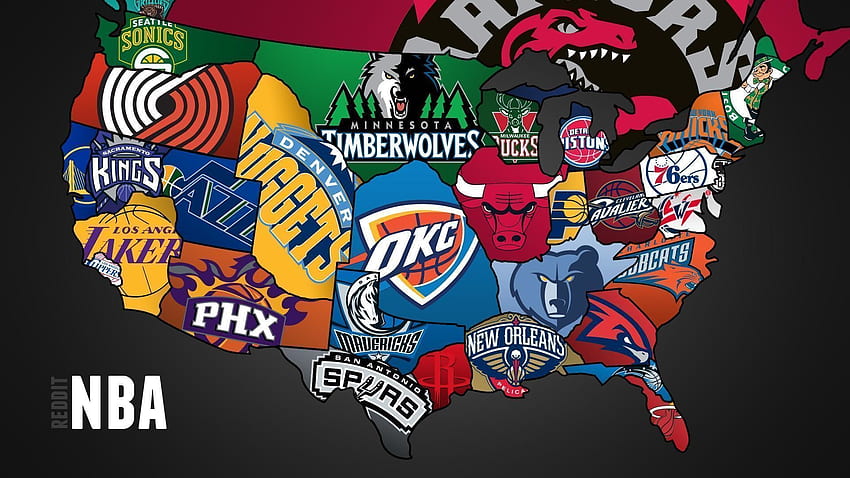 NBA-Team, NBA-Logo HD-Hintergrundbild