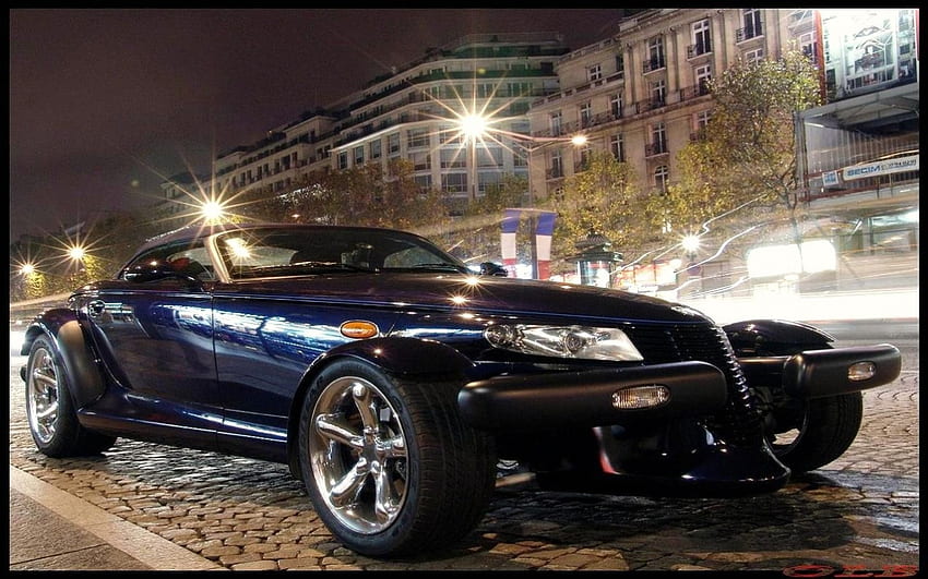'Hot car in the city'......., plymouth prowler, city, sport cars, cars HD wallpaper