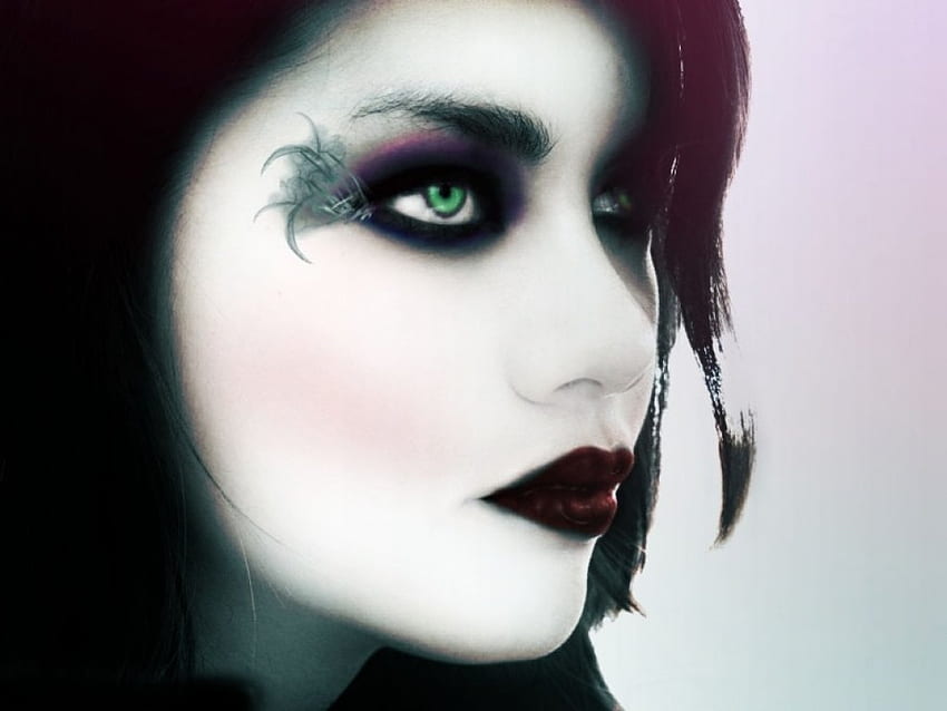 Gothic makeup, Gothic, Emo, Zexon, Darkness HD wallpaper