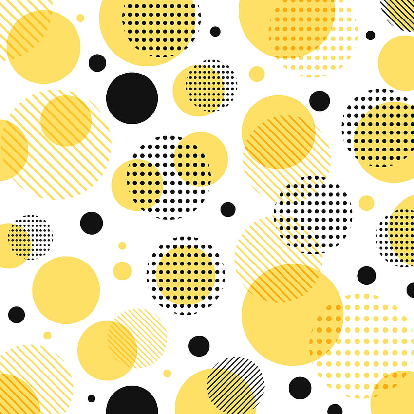 Motif abstrait moderne de points jaunes et noirs avec des lignes en diagonale sur fond blanc. 598818 Art vectoriel chez Vecteezy Fond d'écran de téléphone HD