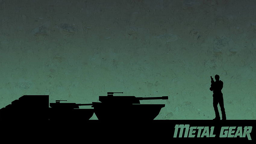Metal Gear Solid Silhouette Collection, Minimalist Metal Gear HD wallpaper