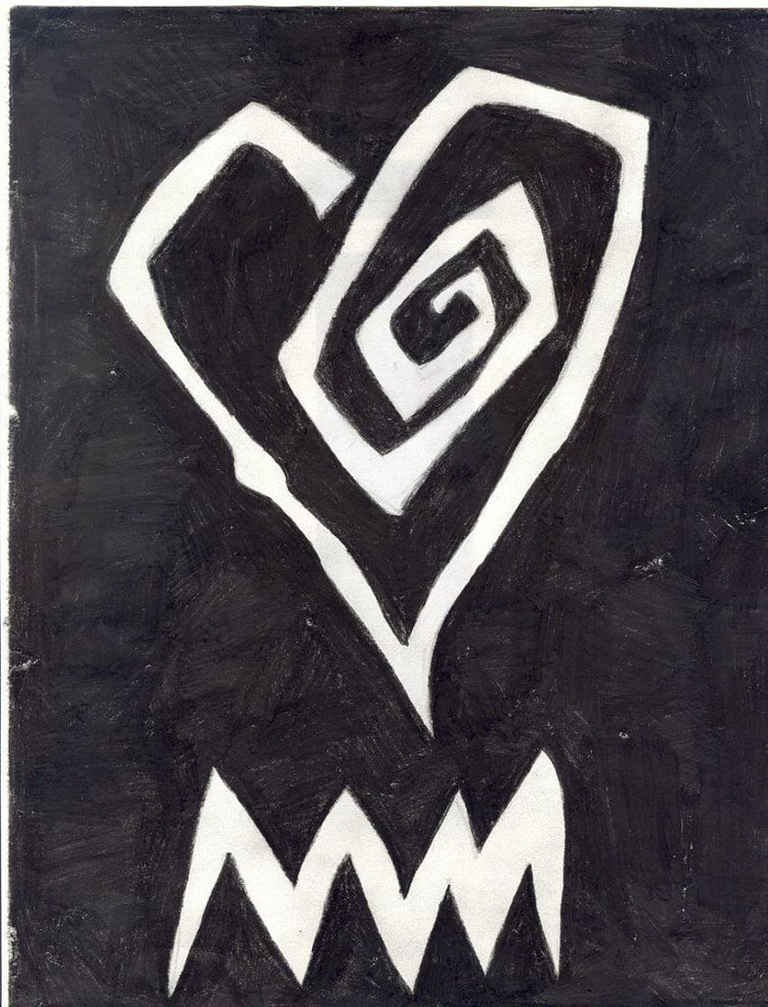 marilyn manson heart logo tattoo HD phone wallpaper