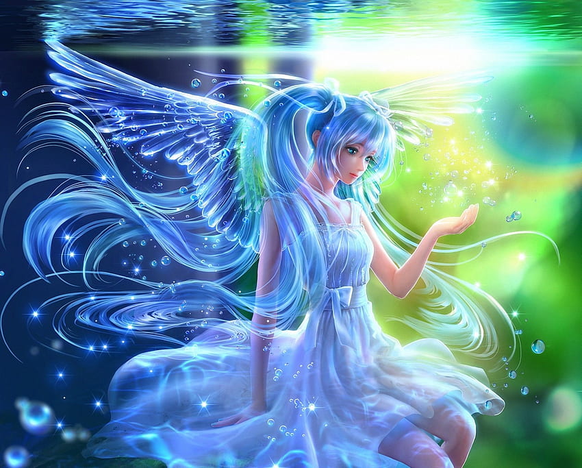 Animated Angel, Cute Cartoon Angel HD wallpaper