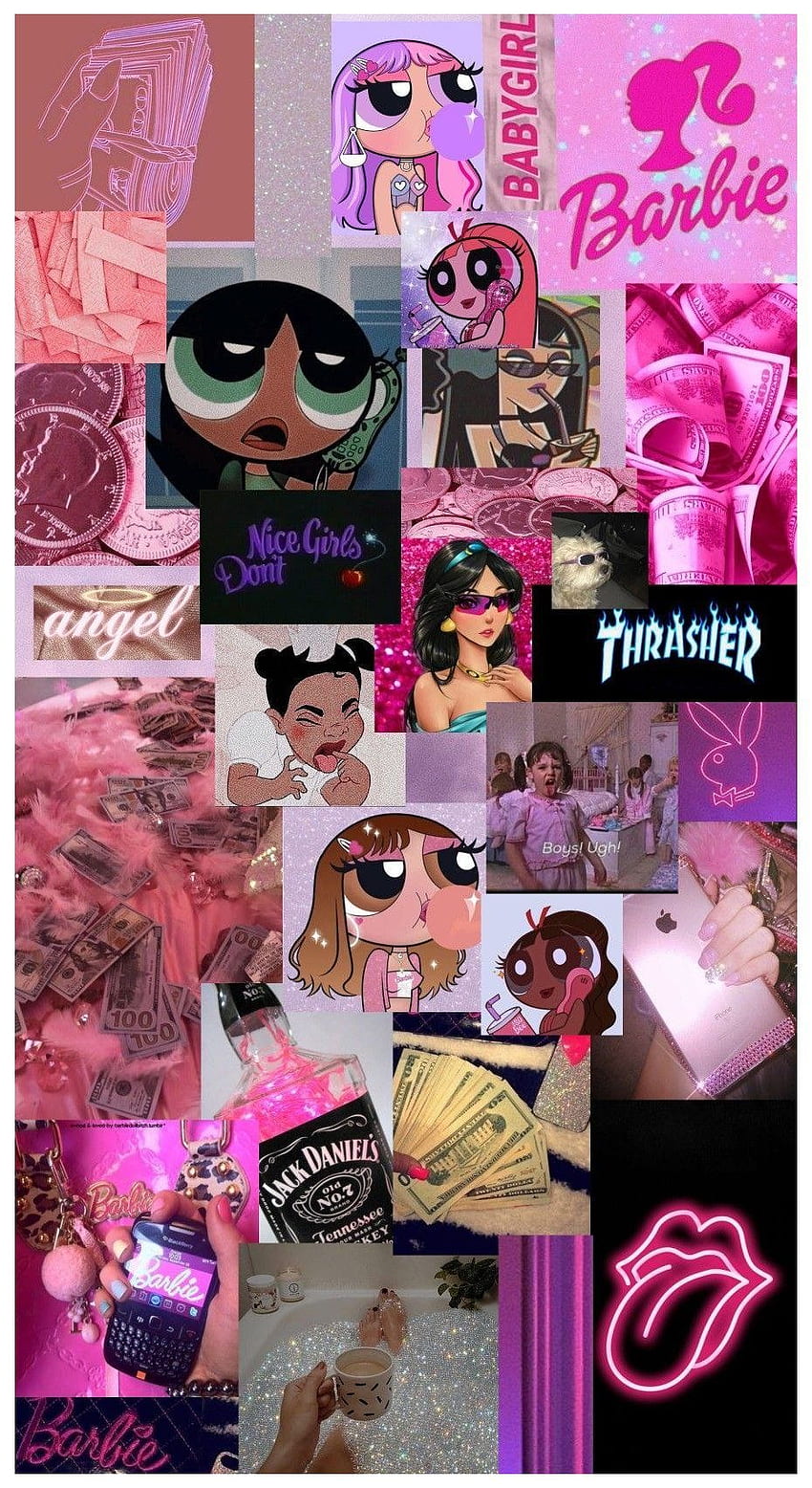 rosa aesthetic bad girl HD phone wallpaper